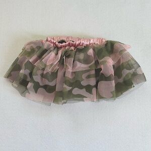 Military design tutu with elastic waistband 3-6 months infant baby girl